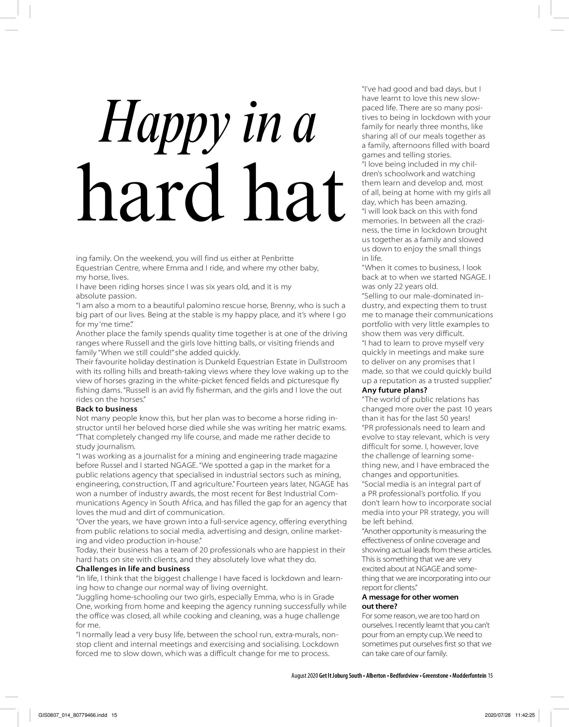 Get It Magazine-August 2020 page 15