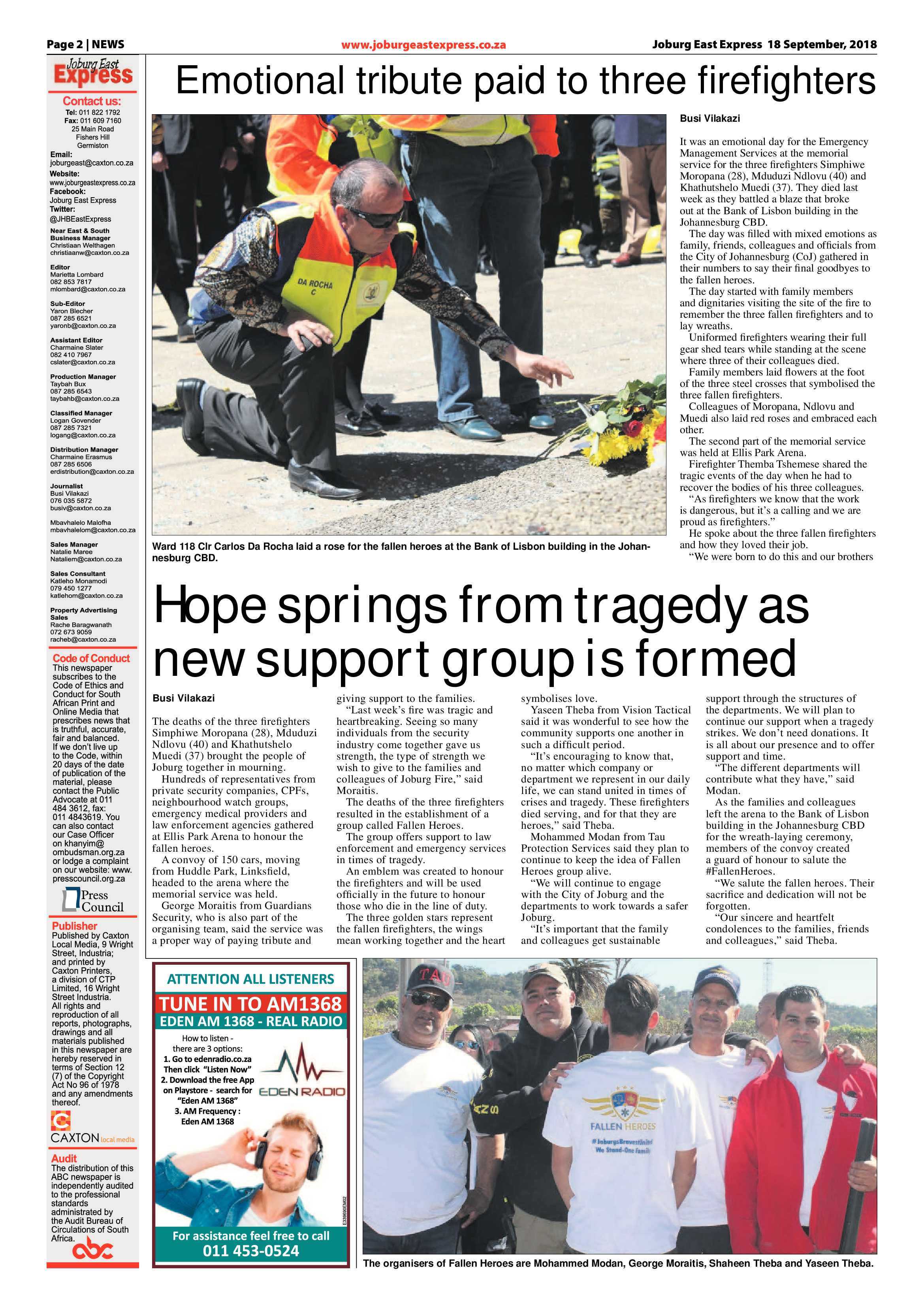 Joburg East Express 18 September 2018 page 2