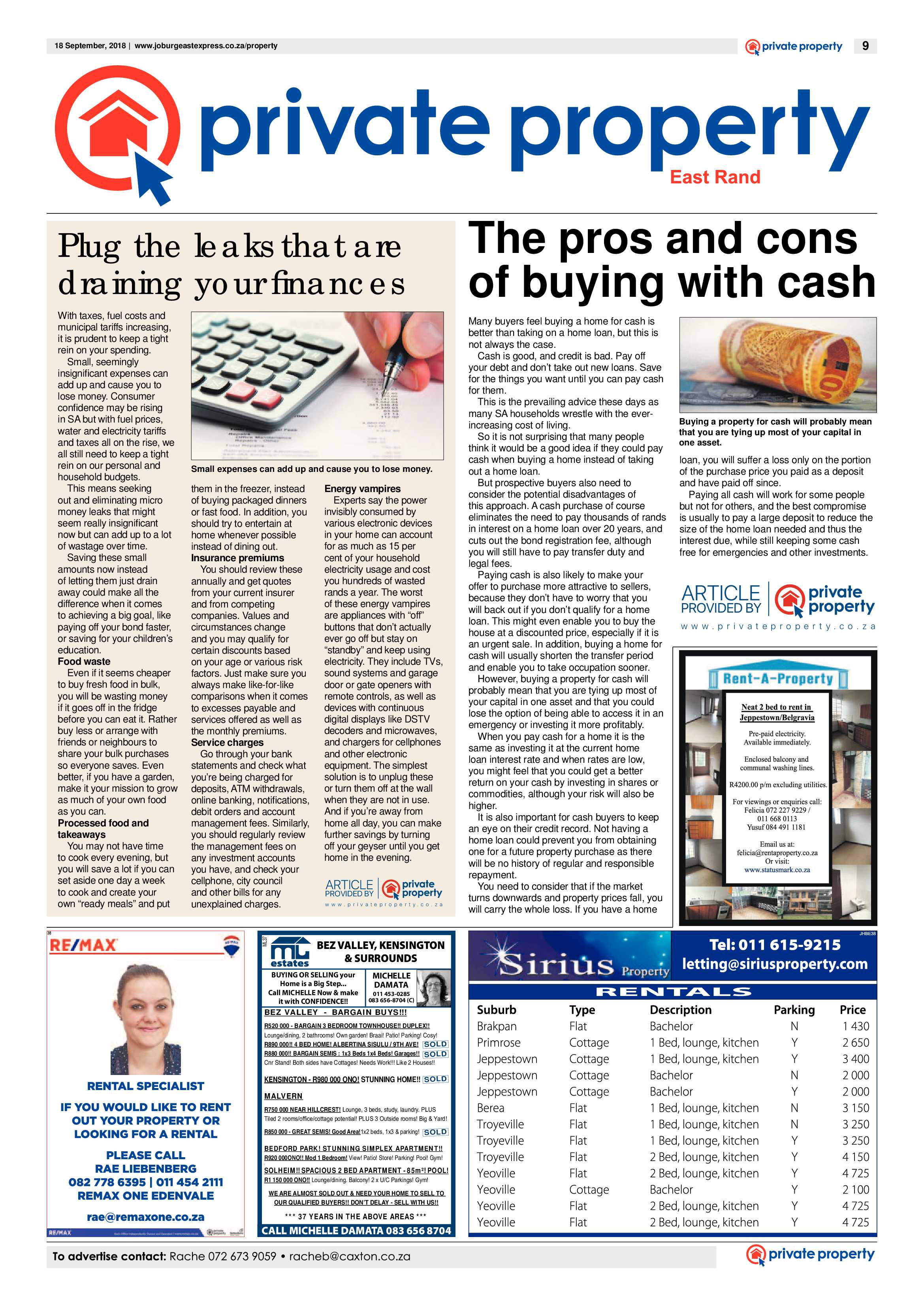 Joburg East Express 18 September 2018 page 9